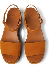 Camper Misia Brown Nubuck Women's Platform Sandals - Image 4 of 5