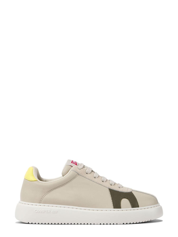 Camper Runner K21 Twins Grey Leather and Nubuck Women's Sneakers - Image 1 of 5
