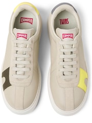 Camper Runner K21 Twins Grey Leather and Nubuck Women's Sneakers - Image 4 of 5