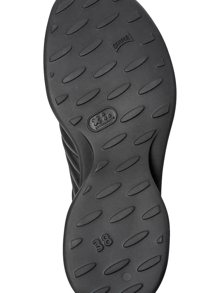 Camper Spiro Women's Black Leather Low Wedge Sandals - Image 5 of 5