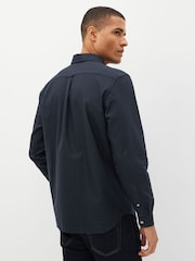 Темно-синий - Lacoste 100% Хлопковый оксфорд рубашки - Image 2 of 5