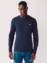 Lacoste Navy Long Sleeve T-Shirt - Image 1 of 4