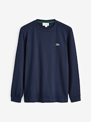 Lacoste Navy Long Sleeve T-Shirt - Image 4 of 4