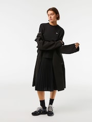 Lacoste Womens Premium Cotton Black T-Shirt - Image 4 of 8