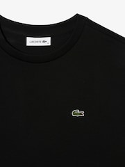 Lacoste Womens Premium Cotton Black T-Shirt - Image 6 of 8