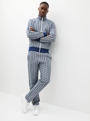 Lacoste Jacquard Monogram Zip Through Sweatshirt - Image 3 of 6