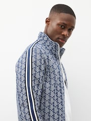Lacoste Jacquard Monogram Zip Through Sweatshirt - Image 5 of 6