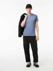 Blau meliert - Lacoste – Luxury Pima – T-Shirt aus 100 % Baumwolle - Bild 3 von 5