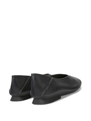 Casi Myra Black Leather Women's Ballerina Flats - Image 3 of 5