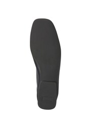 Casi Myra Black Leather Women's Ballerina Flats - Image 5 of 5