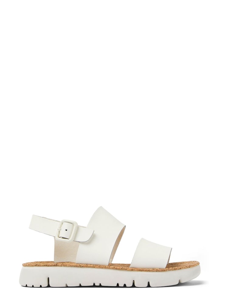 Oruga White Leather Women's Sandal - Image 1 of 5