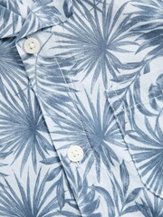 Abercrombie & Fitch Blue Printed Resort Shirt - Image 3 of 3