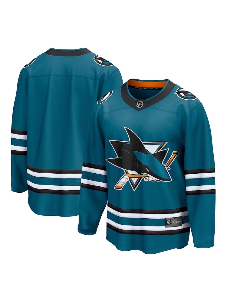 Fanatics Blue San Jose Sharks Fanatics Branded Home Breakaway Jersey - Image 1 of 3