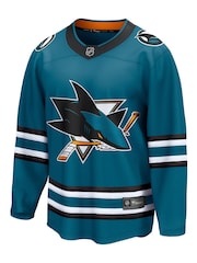 Fanatics Blue San Jose Sharks Fanatics Branded Home Breakaway Jersey - Image 2 of 3