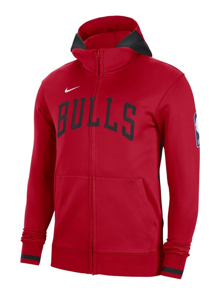 Nike Red Chicago Bulls Thermaflex Zip Up Hoodie - Image 1 of 3 Nike Red Chicago Bulls Thermaflex Zip Up Hoodie - Image 1 of 3