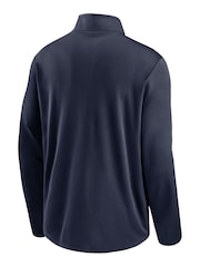 Nike Blue NFL Fanatics Seattle Seahawks Logo Pacer Half Zip Hoodie - Image 3 of 3