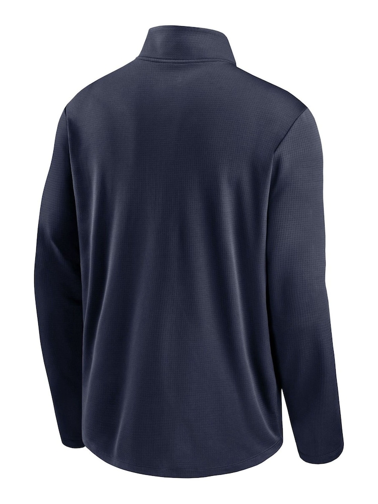 Nike Blue NFL Fanatics Seattle Seahawks Logo Pacer Half Zip Hoodie - Image 3 of 3 Nike Blue NFL Fanatics Seattle Seahawks Logo Pacer Half Zip Hoodie - Image 3 of 3