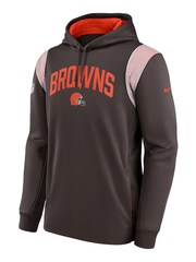 Nike Brown NFL Fanatics Cleveland Sideline Thermaflex PO Fleece Hoodie - Image 1 of 3