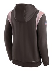 Nike Brown NFL Fanatics Cleveland Sideline Thermaflex PO Fleece Hoodie - Image 2 of 3