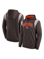 Nike Brown NFL Fanatics Cleveland Sideline Thermaflex PO Fleece Hoodie - Image 3 of 3