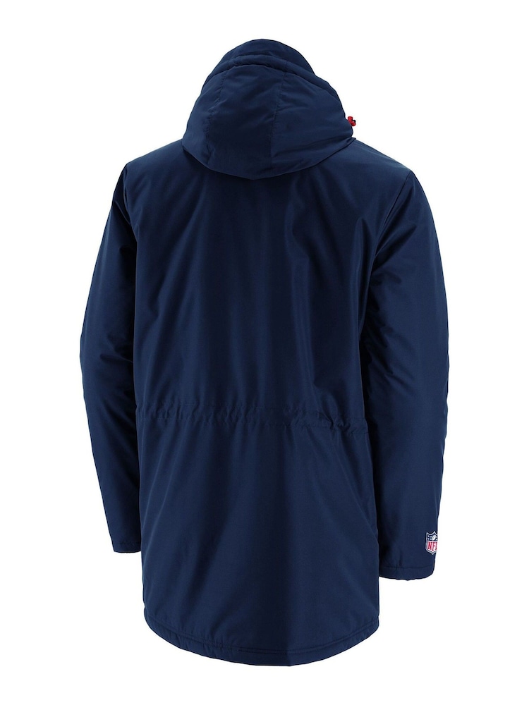 Fanatics Blue NFL New England Patriots Branded Heavyweight Jacket - Image 3 of 3