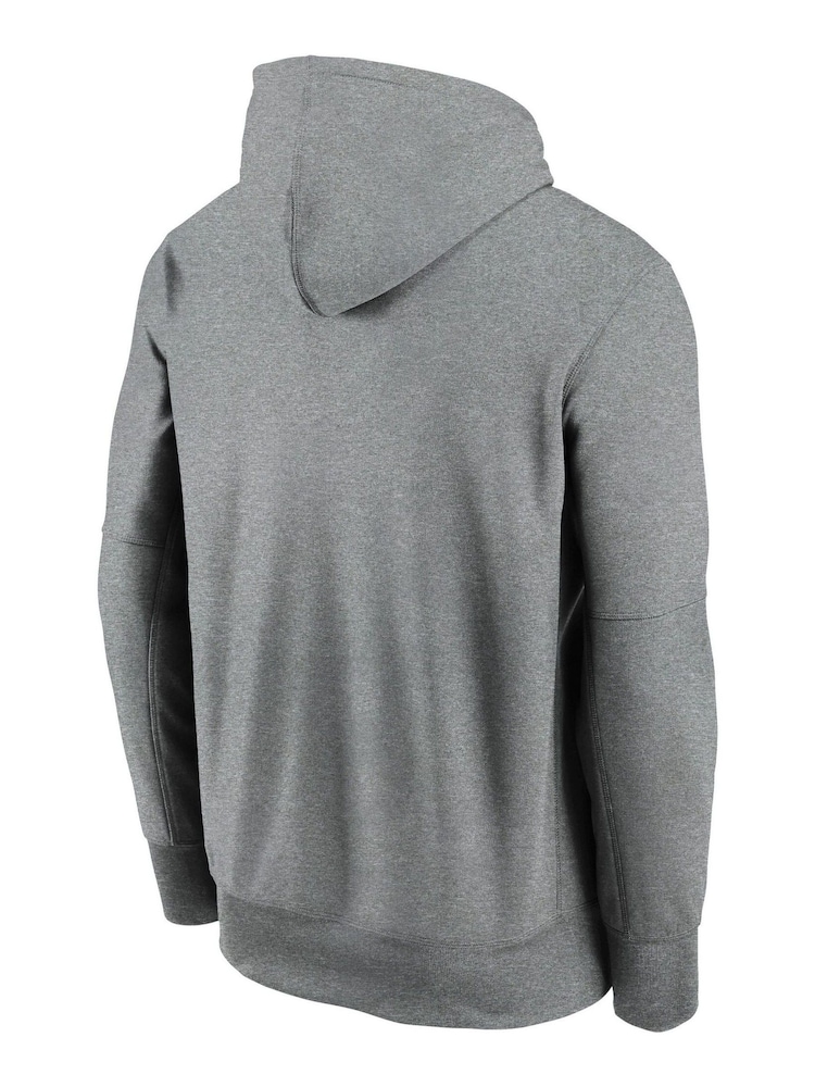 Nike Grey NFL Fanatics Chicago Bears Prime Wordmark Therma Pullover Hoodie - Image 3 of 3