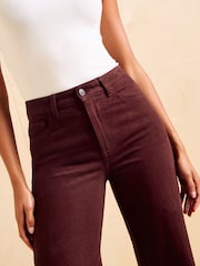 Friends Like These Burgundy Red Everyday Wide Leg Jeans - Image 3 of 5