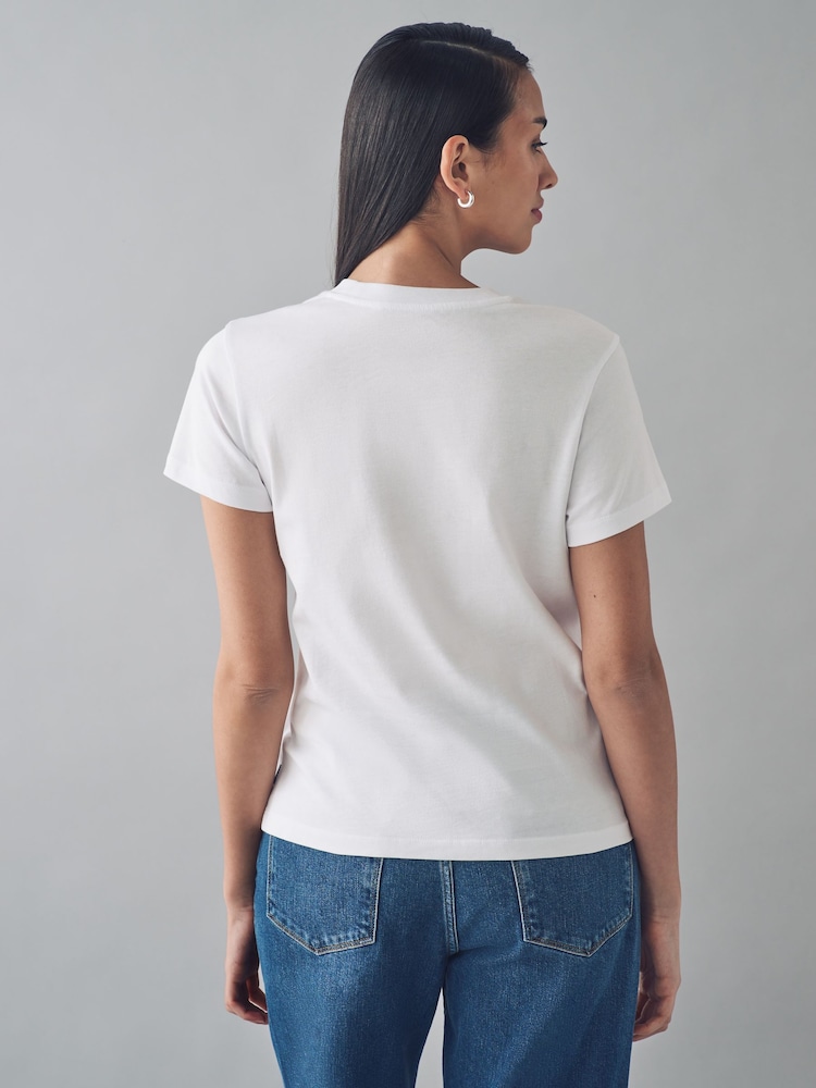 Vans Womens Flying V-Crew 100% Cotton T-Shirt - Image 2 of 5