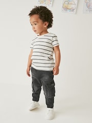 Black Denim Comfort Cargo Jeans (3mths-7yrs) - Image 1 of 4