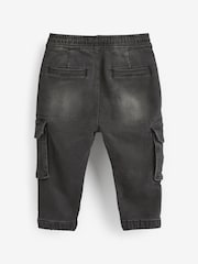 Black Denim Comfort Cargo Jeans (3mths-7yrs) - Image 4 of 4