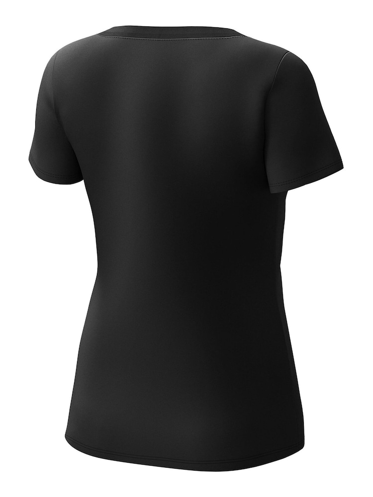 Fanatics Womens 100% Cotton Black Formula 1 Essentials Logo Graphic T-Shirt Womens - Image 2 of 3 Fanatics Womens 100% Cotton Black Formula 1 Essentials Logo Graphic T-Shirt Womens - Image 2 of 3