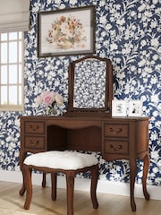 Laura Ashley Walnut Montpellier Dressing Table Mirror - Image 2 of 4