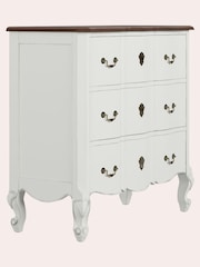Laura Ashley Ivory Montpellier 3 Drawer Chest - Image 3 of 4