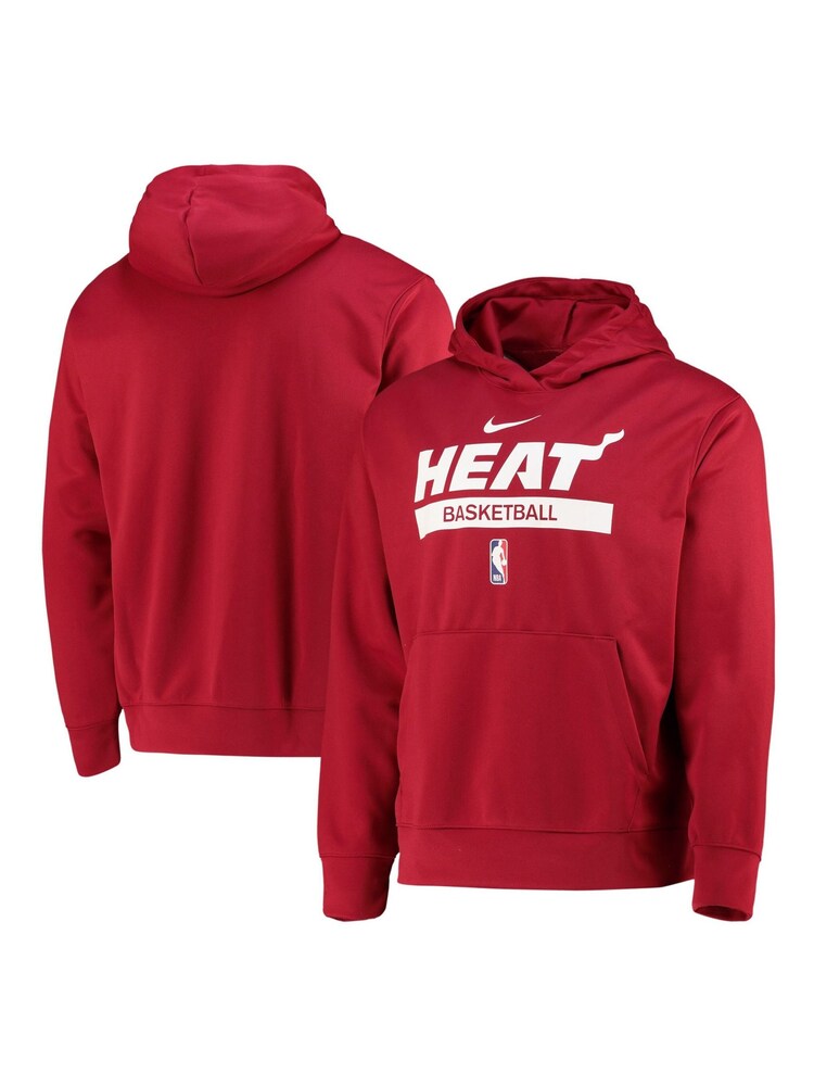Nike Red Fanatics Miami Heat Nike Spotlight Fleece Overhead Hoodie - Image 3 of 3