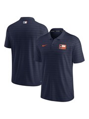 Nike Blue Fanatics Houston Astros Nike City Connect Striped Polo - Image 1 of 3