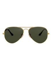 Ray-Ban Gold & Green Lens Large Metal Sunglasses - Image 2 of 12