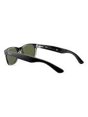 Schwarz & Transparenter Rand - Ray-Ban New Kleine Wayfarer-Sonnenbrille - Bild 13 von 13