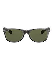 Schwarz & Transparenter Rand - Ray-Ban New Kleine Wayfarer-Sonnenbrille - Bild 2 von 13