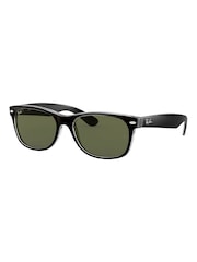 Schwarz & Transparenter Rand - Ray-Ban New Kleine Wayfarer-Sonnenbrille - Bild 6 von 13