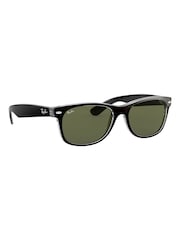 Schwarz & Transparenter Rand - Ray-Ban New Kleine Wayfarer-Sonnenbrille - Bild 7 von 13