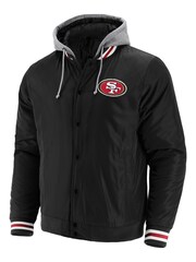 Fanatics NFL San Francisco 49ERS Branded Sateen Black Jacket - Image 1 of 3