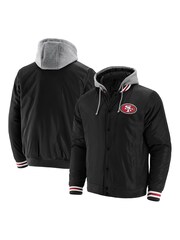 Fanatics NFL San Francisco 49ERS Branded Sateen Black Jacket - Image 3 of 3