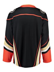 Fanatics Anaheim Ducks Black Branded Home Breakaway Jersey - Image 2 of 2