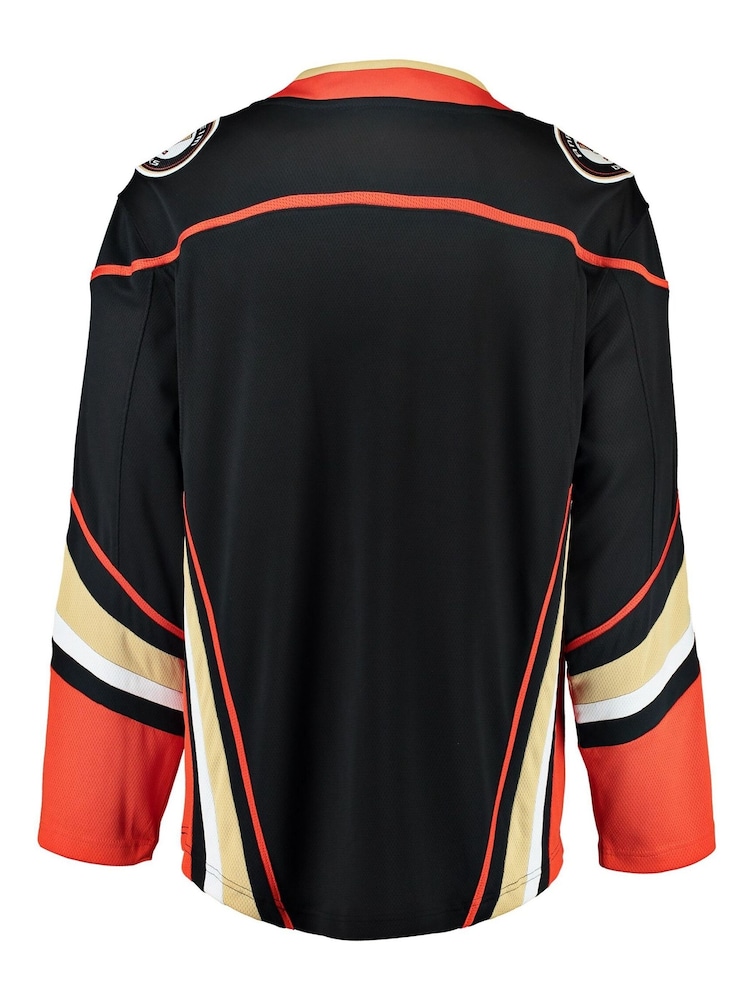 Fanatics Anaheim Ducks Black Branded Home Breakaway Jersey - Image 2 of 2