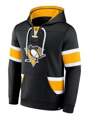 Fanatics Black Pittsburgh Penguins Fanatics Branded Iconic NHL Exclusive Pullover Hoodie - Image 1 of 3