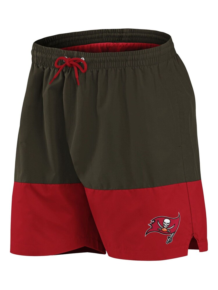 Fanatics Grey NFL Tampa Bay Buccaneers Woven Swim Shorts - Image 2 of 3