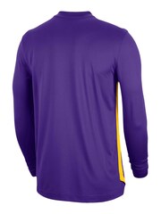 Nike Purple 100% Cotton Fanatics Los Angeles Lakers Nike Long Sleeve Pregame Shooter T-Shirt - Image 2 of 3