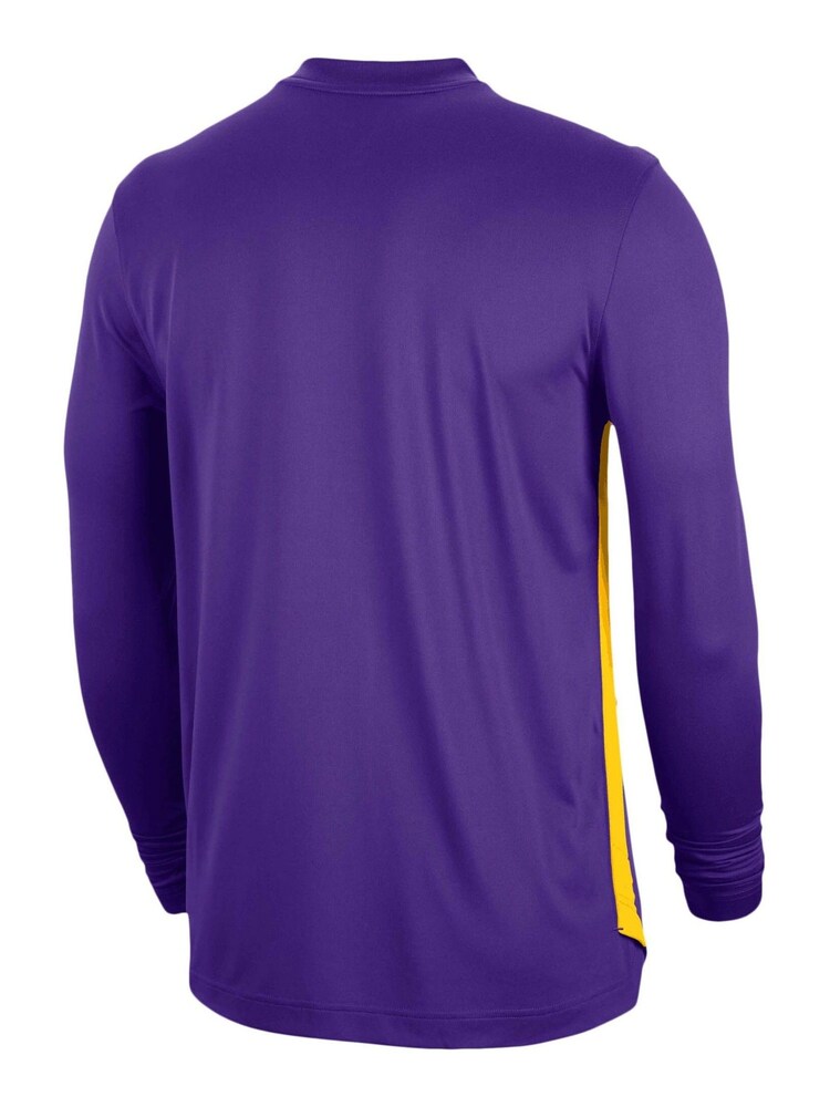 Nike Purple 100% Cotton Fanatics Los Angeles Lakers Nike Long Sleeve Pregame Shooter T-Shirt - Image 2 of 3