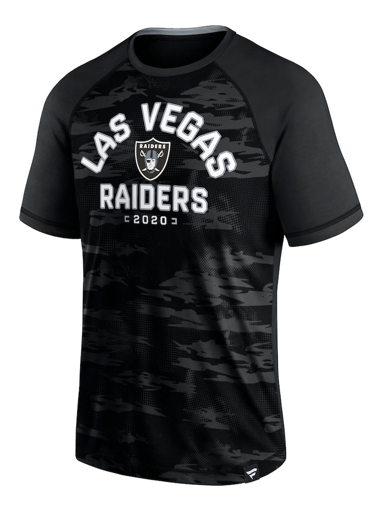 Fanatics NFL Las Vegas Raiders Black Iconic Defender Short Sleeve T-Shirt - Image 1 of 3