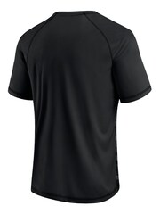 Fanatics NFL Las Vegas Raiders Black Iconic Defender Short Sleeve T-Shirt - Image 2 of 3